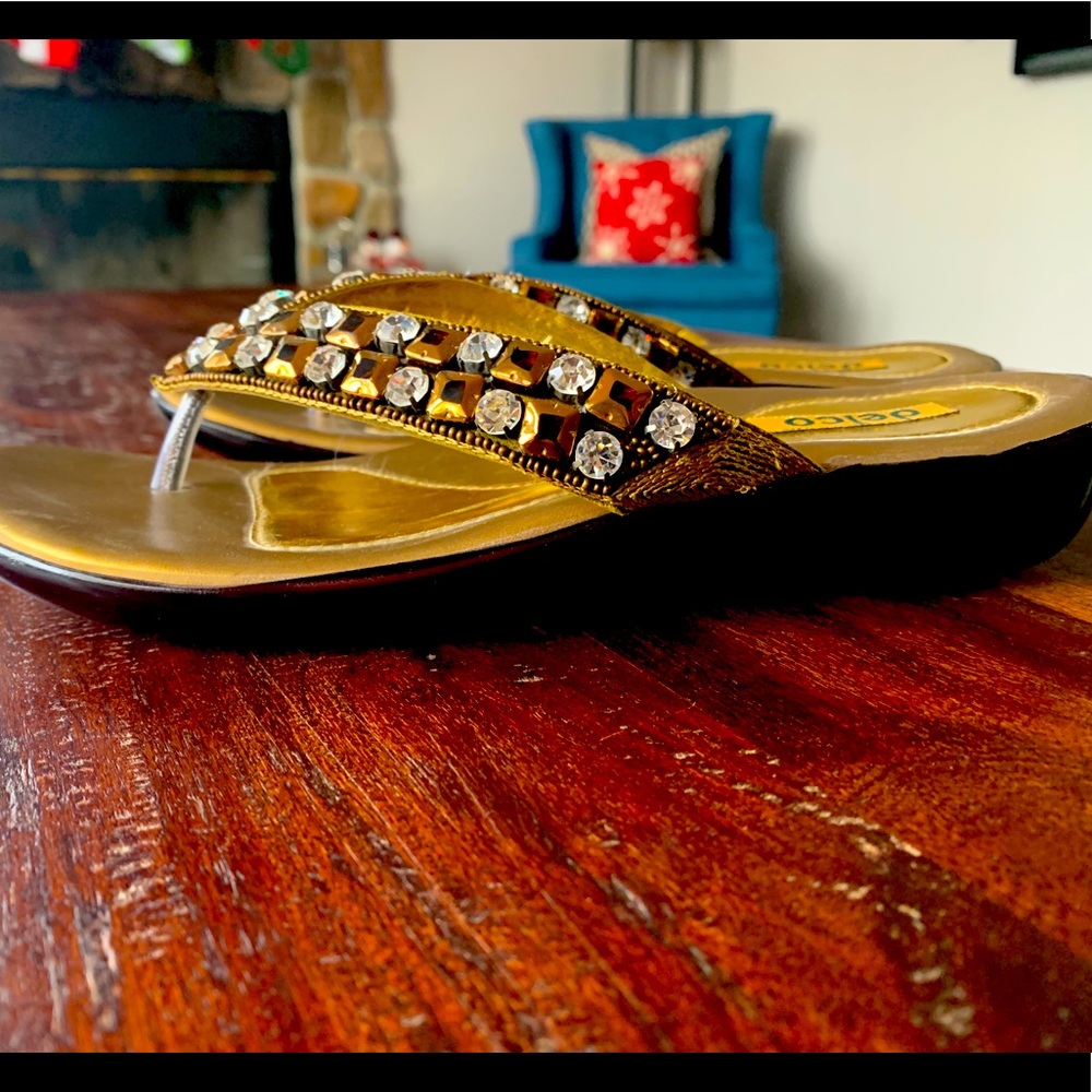 Sandals - Indian inspired with rhinestones